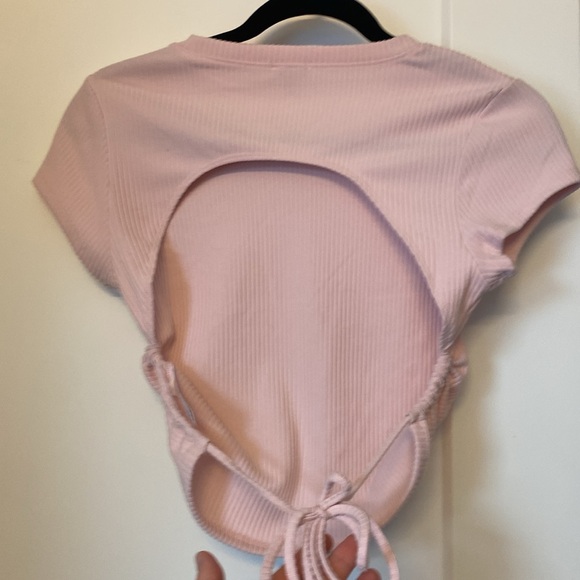 Backless Pink Top - Picture 2 of 3